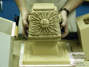 לחיצה להגדלת תמונה יציקת הגבס duoMatrix® NEO  היא העתק מושלם של מודל הבטון המקורי.