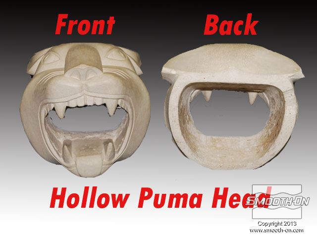 המודל המקורי הוא מסיכה של ראש פומה, העשוייה מיציקת בטון.