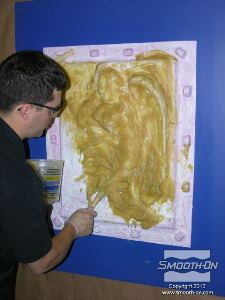 לחיצה להגדלת תמונה מכסים את כלל תבנית הסיליקון בחומר הגיבוי. חשוב!: זמן העבודה הינו 10 דקות, יש לערבב רק כמה שנדרש לעבודה. 