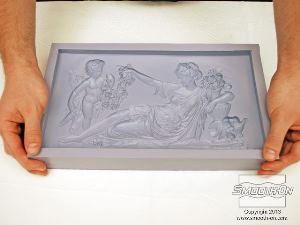 לחיצה להגדלת תמונה מכינים את התבנית עבור חלק זה מסיליקון גומי OOMOO® 30.