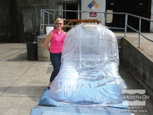 לחיצה להגדלת תמונה יציקת הגוף החלולה, עשוייה מפוליאוריתן שקוף כמו מים Crystal Clear.