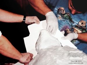 לחיצה להגדלת תמונה קובעים את מיקום קווי התפר של חלקי מעיל התמיכה ומכינים קירות הפרדה על המודל.