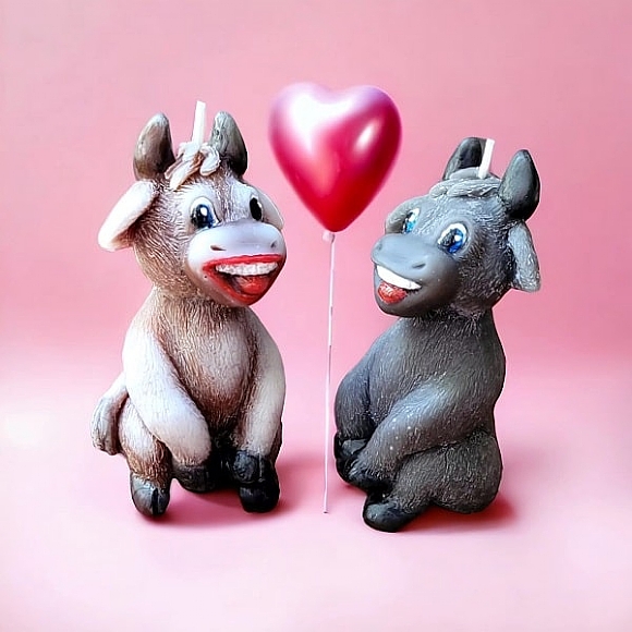 לחיצה להגדלת תמונה נרות מעוצבים בצורת חיות, פרחים ולחגים שונים