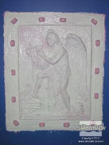 לחיצה להגדלת תמונה מניחים לדבק לסיליקון Sil-Poxy להתמצק לגמרי (כ-12 דקות) לפני שמורחים את שכבת הסיליקון Mold Max® Stroke הבאה.