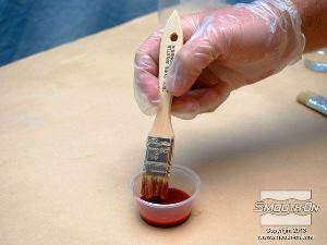 לחיצה להגדלת תמונה חותכים מברשת רגילה כך שאורך השערות הוא כ1 ס