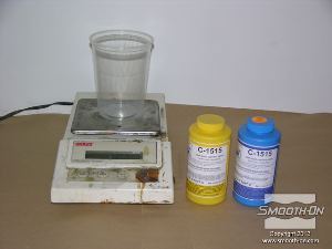 לחיצה להגדלת תמונה עבור היציקה משתמשים בשרף פוליאוריתן חצי גמיש חצי קשיח TASK 13. יחס הערבוב של החומר הוא 100A:120B לפי משקל.