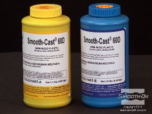 לחיצה להגדלת תמונה יציקה - משתמשים בפוליאוריתן חצי גמיש יצי קשיח Smooth-Cast® 60D. יחס הערבוב של החומר הוא 1:1 לפי נפח.