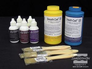 לחיצה להגדלת תמונה כדי לצבוע את יציקת הפוליאוריתן באופן תמידי משתמשים בשילוב של פלסטיק קשיח שקוף Smooth-Cast® 325 מסדרת COLORMATCH בשילוב עם פיגמנט So-Strong.