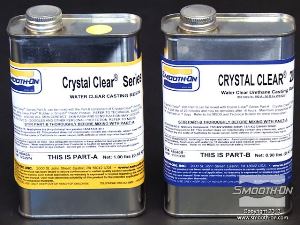 לחיצה להגדלת תמונה יציקה - משתמשים בפוליאוריתן צלול כמים Crystal Clear®200. יחס הערבוב של החומר הוא 100A:90B לפי משקל.