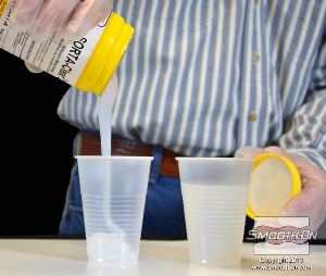 לחיצה להגדלת תמונה יחס הערבוב של סיליקון שקוף SORTA-Clear® 37 הוא 1:1 לפי נפח.