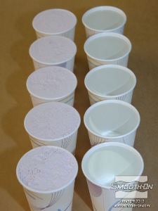 לחיצה להגדלת תמונה מדוד כמות זהה (לפי נפח) של אבקת האלגינט עם מים. טמפרטורת מים אידאלית לתהליך היא 27°C.